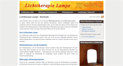 Desktop Screenshot of lichttherapie-lampe.com