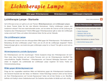 Tablet Screenshot of lichttherapie-lampe.com